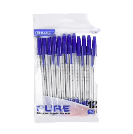 BAZIC PEN 12CT BLUE INK 144 PENS 12CT