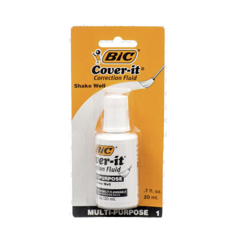 BIC WHITE-OUT CORRECTION FLUID 1CT