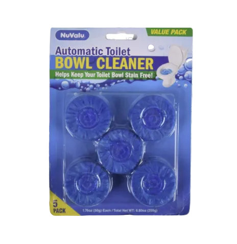 NUVALU TOILET BOWL CLEANER BLUE 5PK 1CT
