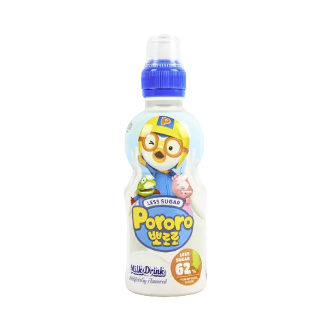 PORORO KIDS DRINK LESS SUGAR MILK FLAVOR 7.95 OZ 24PK
