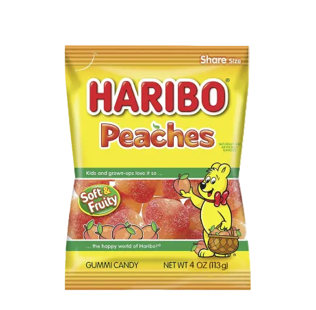 HARIBO PEACHES 4 OZ 1CT