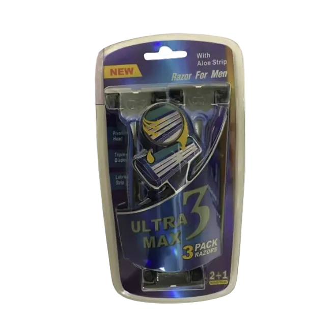 Ultra Max, 3 Men's Razors 2+1  1CT