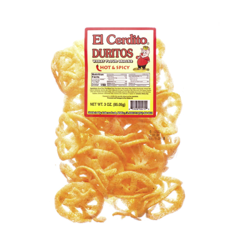 EL CERDITO WHEAT FLOUR SNACK WHEELS HOT & SPICY 3OZ 1CT