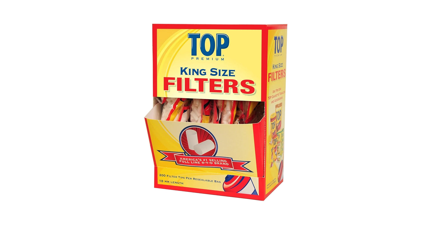 TOP FILTERS KING SIZE 200PK 18 MM LENGTH 1CT