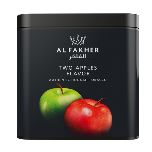 AL FAKHER TWO APPLES FLAVOR HOOKAH TOBACCO 250G 1CT