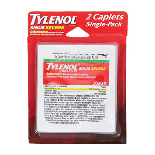 MEDICINE TYLENOL SINUS SEVERE BLISTER 12PK