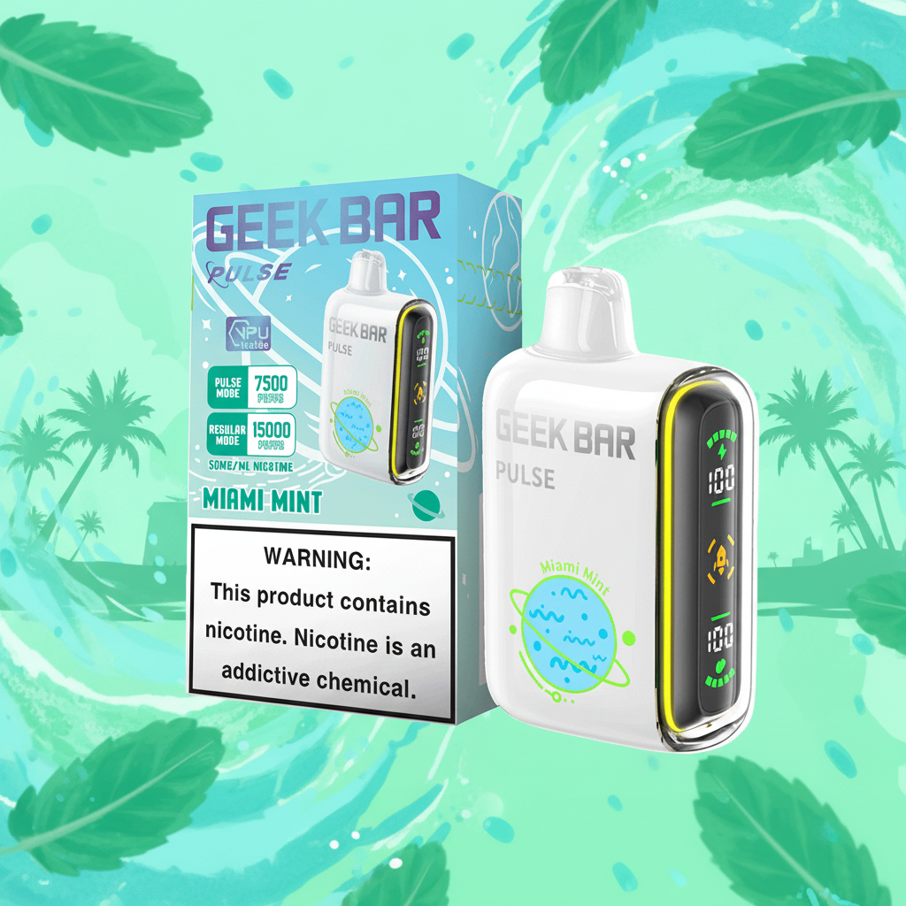 VAPE GEEK BAR PULSE  MIAMI MINT 5PK