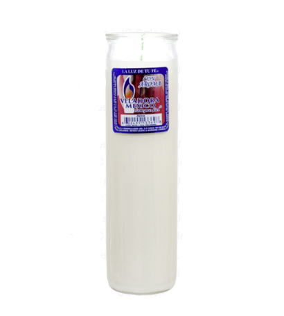 CANDLE VELADORA RELIGIOUS WHITE 12PK