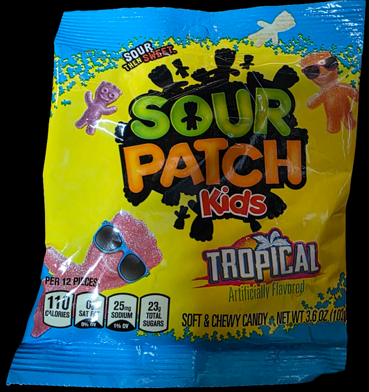 Sour Patch kid's Tropical 3.6oz 12ct bags