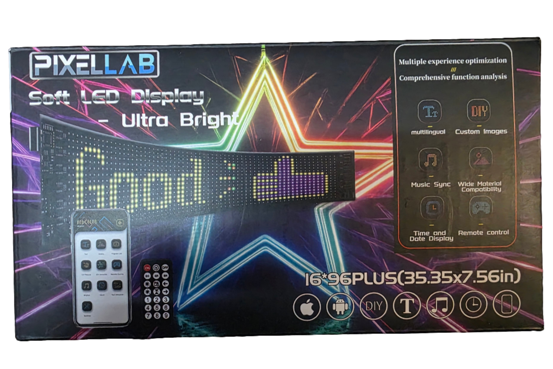 LED BULB PIXELLAB L 35.35" X W 7.56"