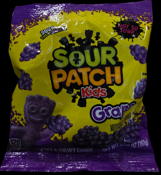 Sour Patch kid's Grape 3.58oz 12ct bags