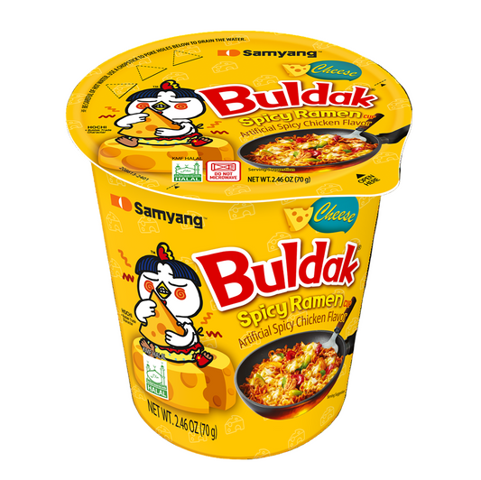 SOUP BULDAK CUPS CHEESE 6PK 2.46OZ 1CT