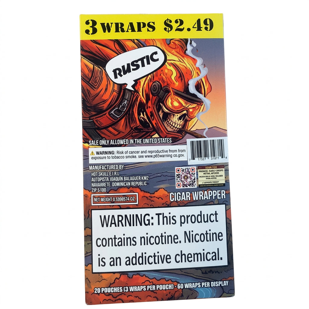 HOTSKULL Fronto Leaf Wrap Rustic variety display