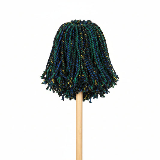COTTON MOP #24 ASST STRING MULTICOLOR WOOD HANDLE 1CT