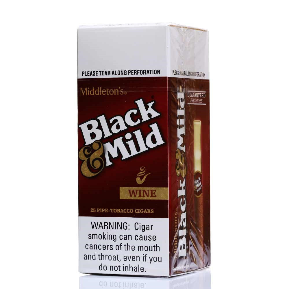 BLACK & MILD WOOD - PLASTIC TIPS SINGLE PACKS 25CT