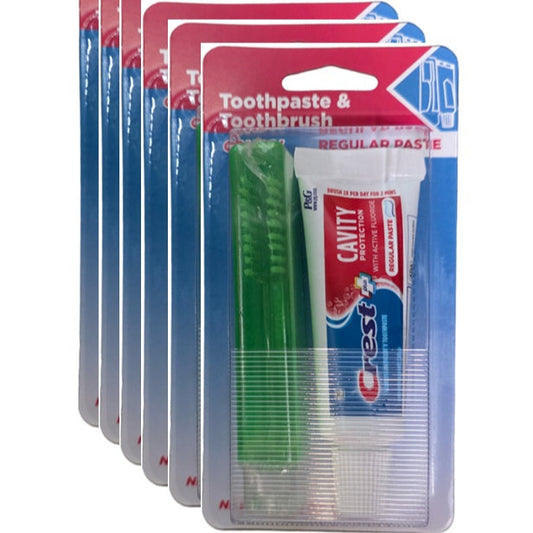TRAVEL KIT CREST W/ TOOTHBRUSH 6PK