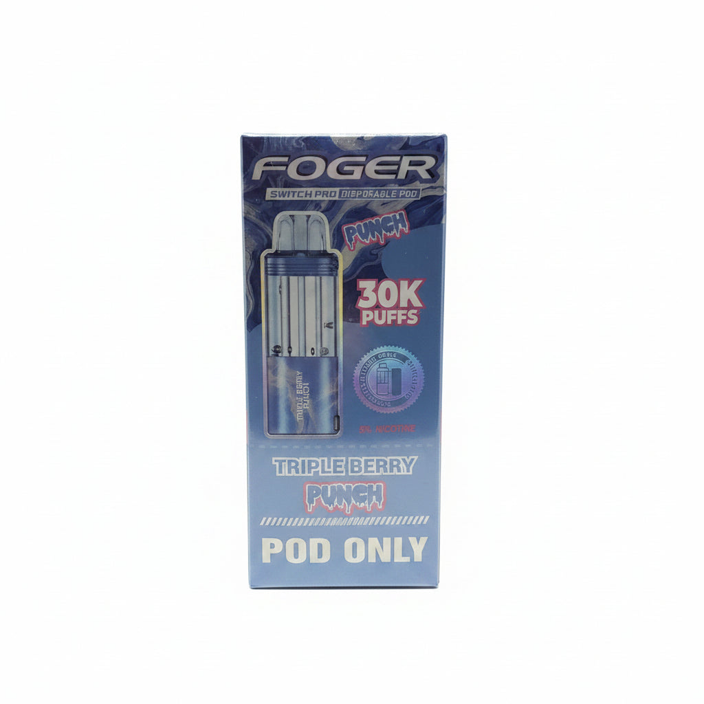 VAPE FOGER PODS 30K TRIPLE BERRY PUNCH 5PK