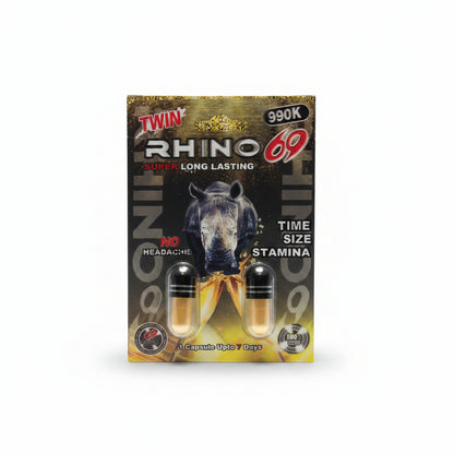 RHINO SOUBLE PILLS ENHANCEMENT SEX 24PK