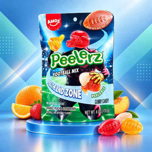 PEELERZ GUMMY FOOTBALL MIX 6OZ 1CT