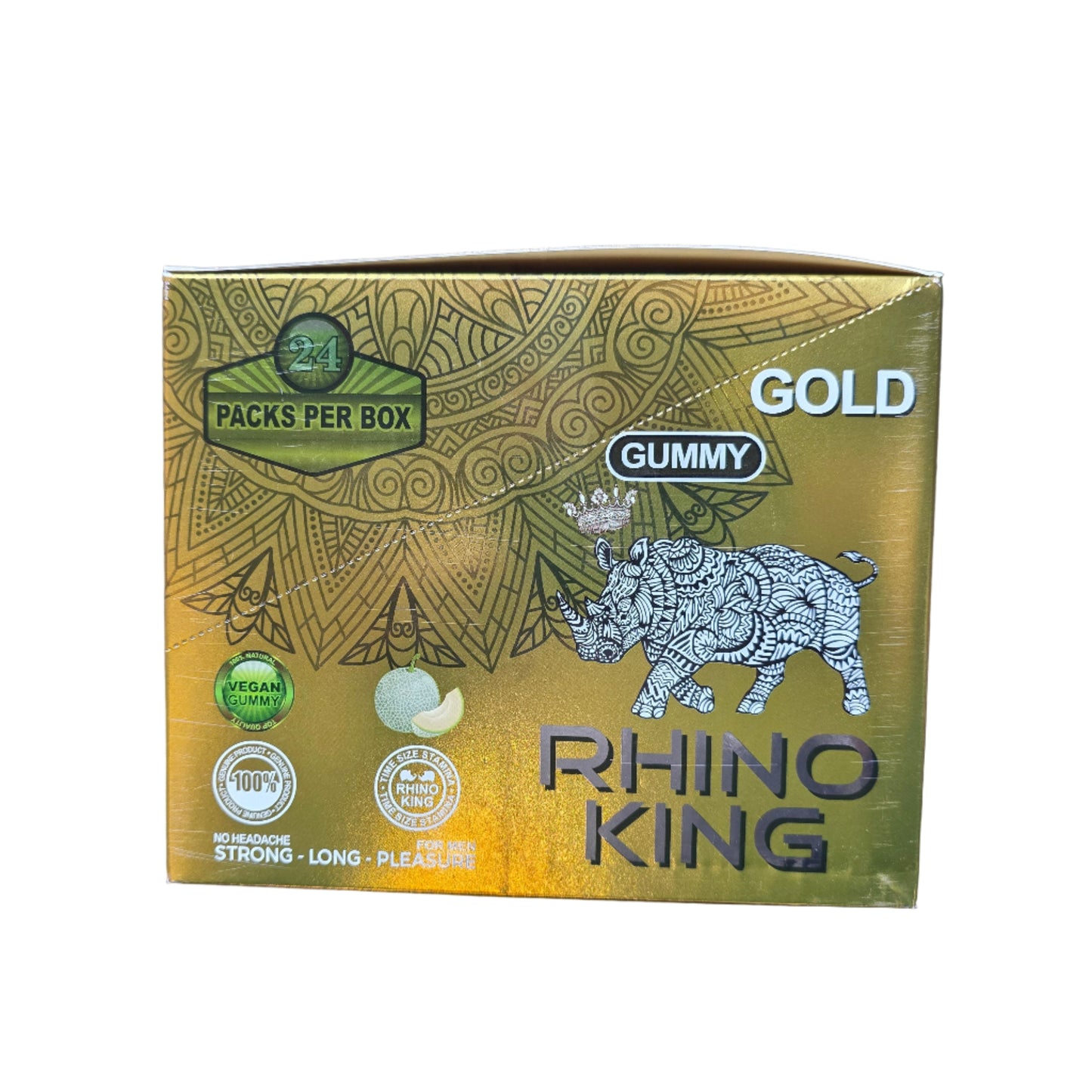 RHINO KING GUMMY GOLD MALE ENHANCEMENT 1CT 24PK