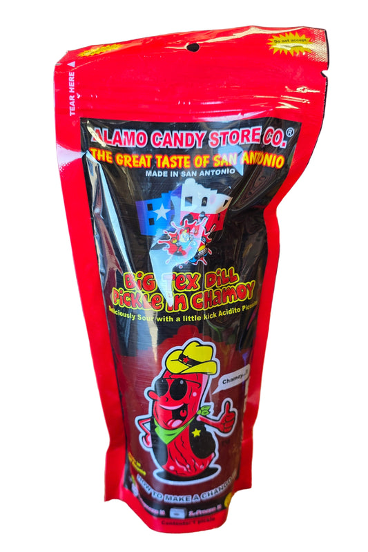 ALAMO CANDY BIG TEX DILL PICKLE IN CHAMOY 1CT