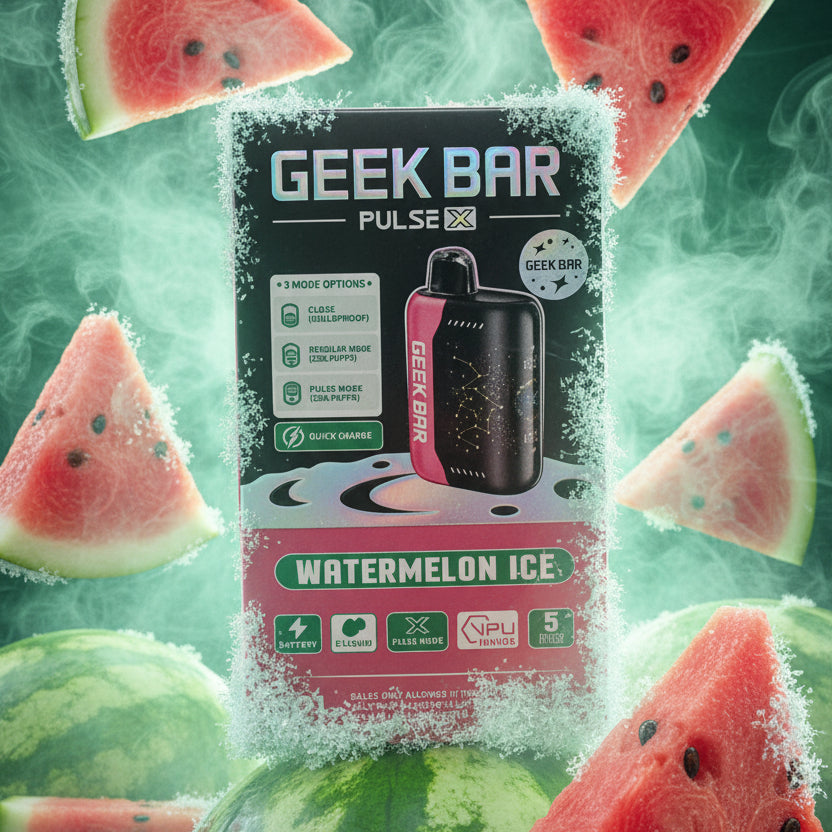 VAPE GEEK BAR PULSE X WATERMELON ICE 5PK