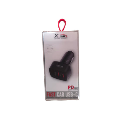 ACCESSORIES ADAPTER 2 USB 1 TYPE-C BLK 24W PD 1CT