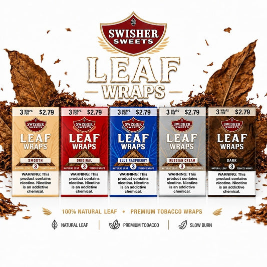 SWISHER SWEET F.P LEAF WRAPS $2.79 10/3PK