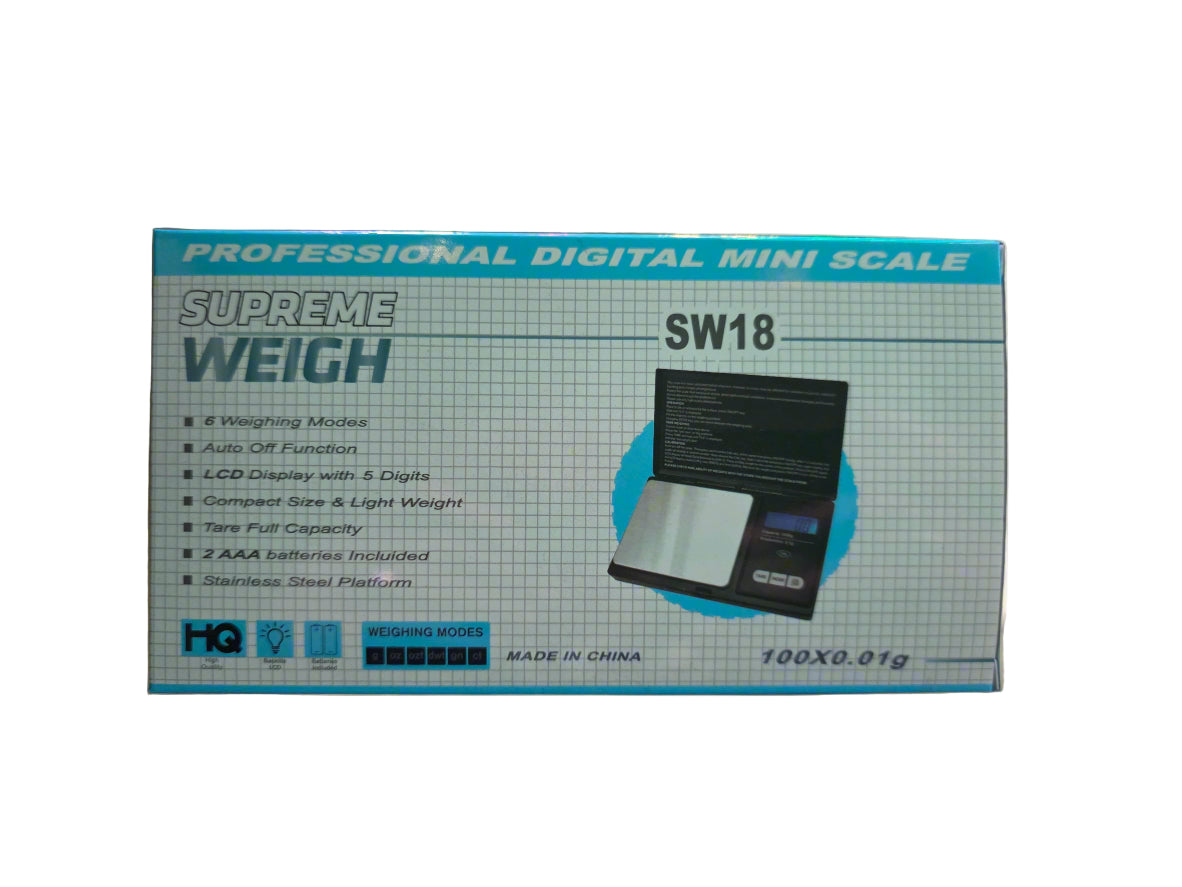 SCALE SUPREME WEIGH SW18 100 * 0.01G 1CT