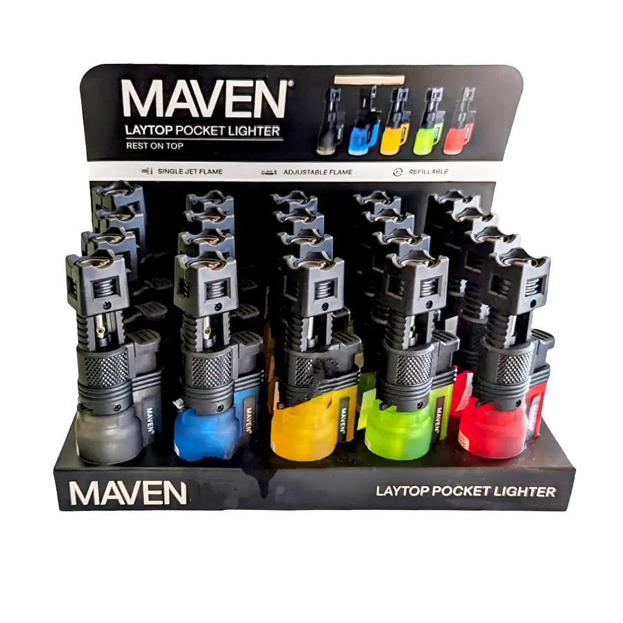 MAVEN TORCH LIGHTER 1 CT LAYTOP 20PK