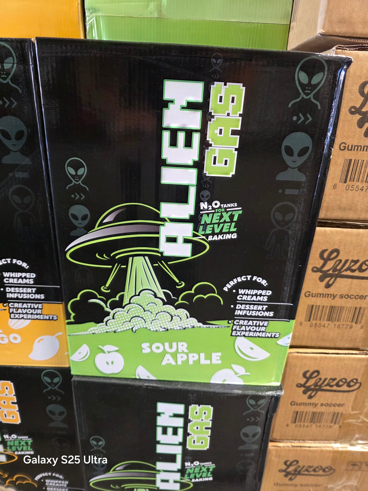 GAS - ALIEN GAS 640G SOUR APPLE FOOD PREPARATION CREAM CHARGER 6PK (Copy)