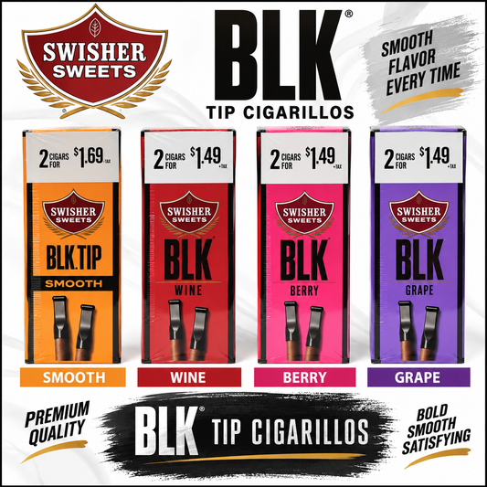 SWISHER SWEETS BLK CIGARILLOS $1.49 - $1.69 15/2PK