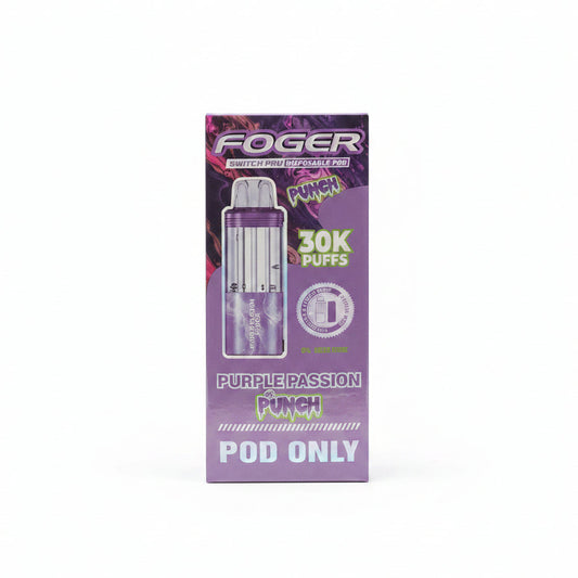 VAPE FOGER PODS 30K PURPLE PASSION PUNCH 5PK