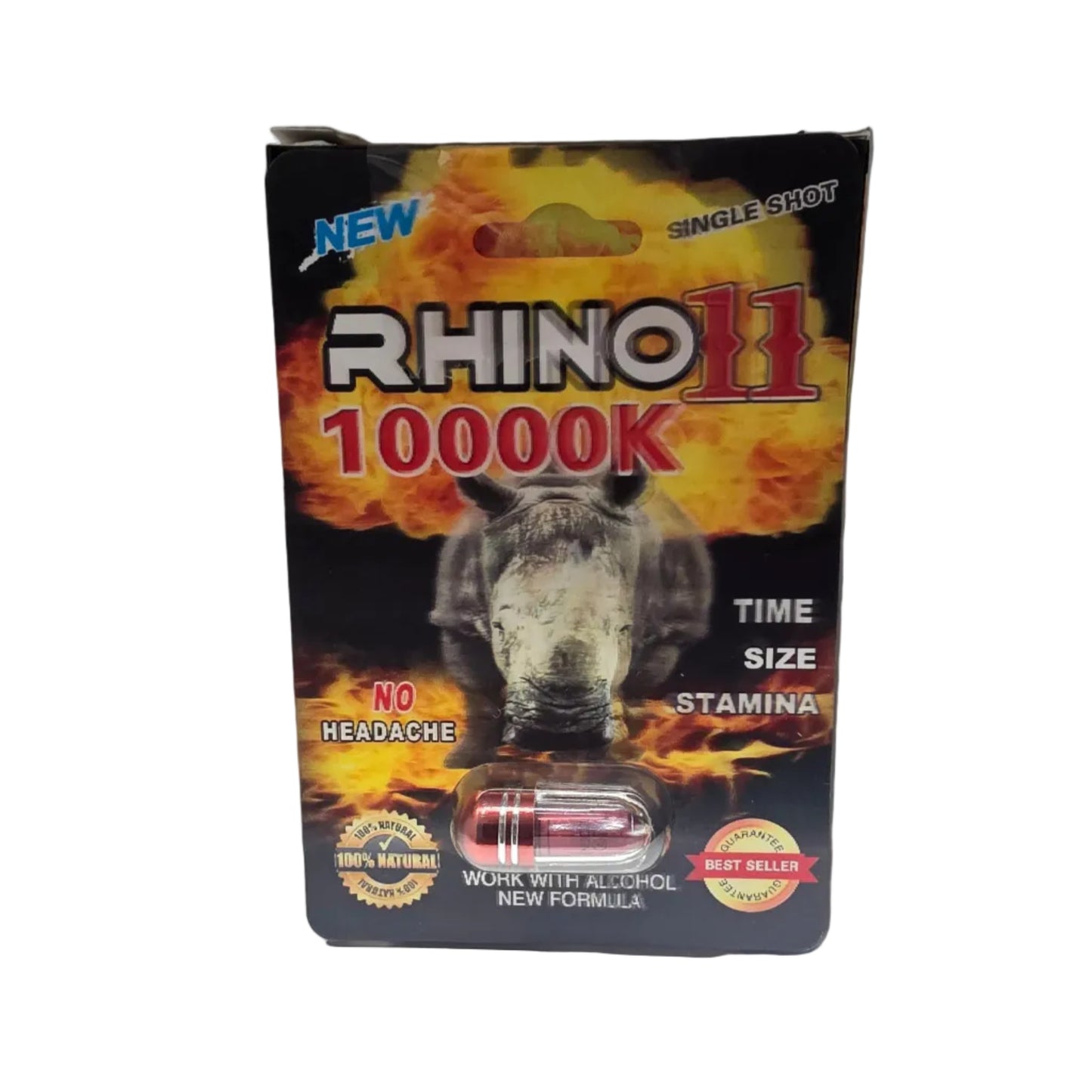 RHINO SINGLE PILLS ENHANCEMENT SEX 24PK