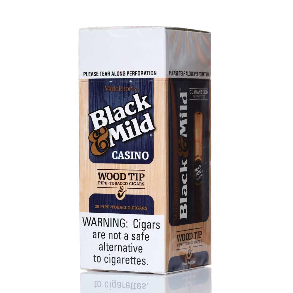 BLACK & MILD WOOD - PLASTIC TIPS SINGLE PACKS 25CT