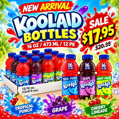 KOOLAID BOTTLES 16OZ 473ML 12PK