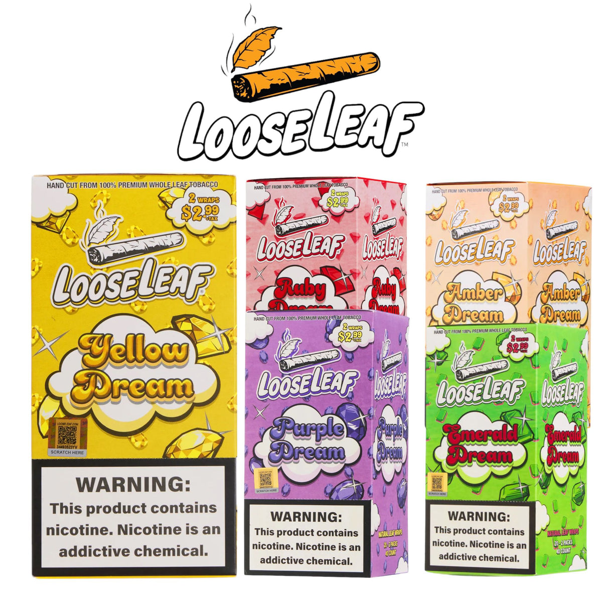 LOOSELEAF TOBACCO WRAPS 20/2PK