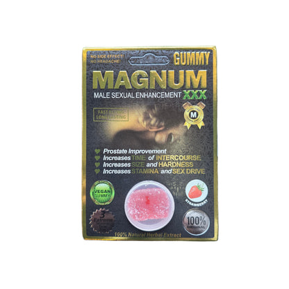 MAGNUM BLACK GUMMY MALE ENHANCEMENT XXX 1CT 24PK