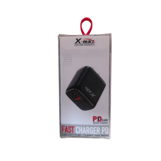 ACCESSORIES ADAPTER 1 USB 1 TYPE-C BLK 24W PD 1CT
