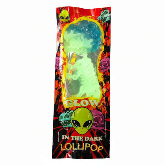 CANDY LOLLIPOP GLOW IN THE DARK T-REX 30CT