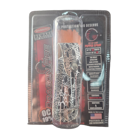 PEPPER SPRAY DRAGON FIRE OC19% BLK & WHT 1CT