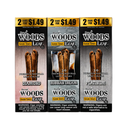 SWEET WOODS GOOD TIME LEAF CIGARS 2/$1.49 15/2PK