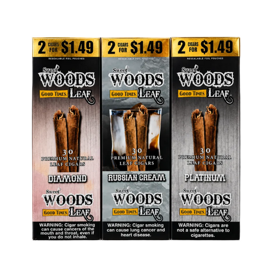 SWEET WOODS GOOD TIME LEAF CIGARS 2/$1.49 15/2PK