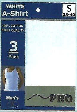TANK TOP SHIRTS MULTI-COLOR (PREPACKAGED) 3CT 12PK
