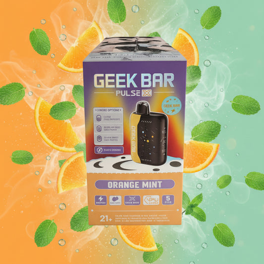 VAPE GEEK BAR PULSE X SOUR ORANGE MINT 5PK