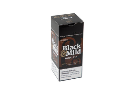 BLACK & MILD WOOD - PLASTIC TIPS SINGLE PACKS 25CT