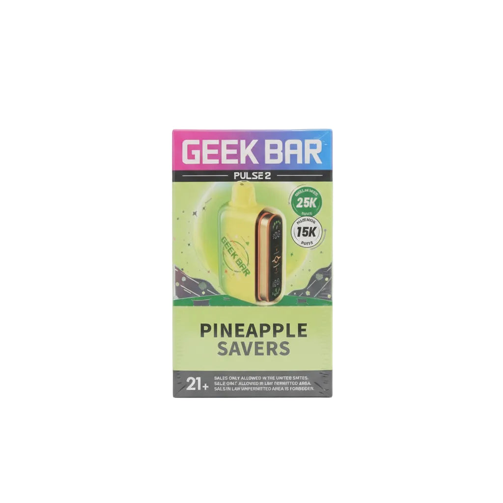 GEEK BAR PULSE2 HUBBA 25K VAPE 5PK
