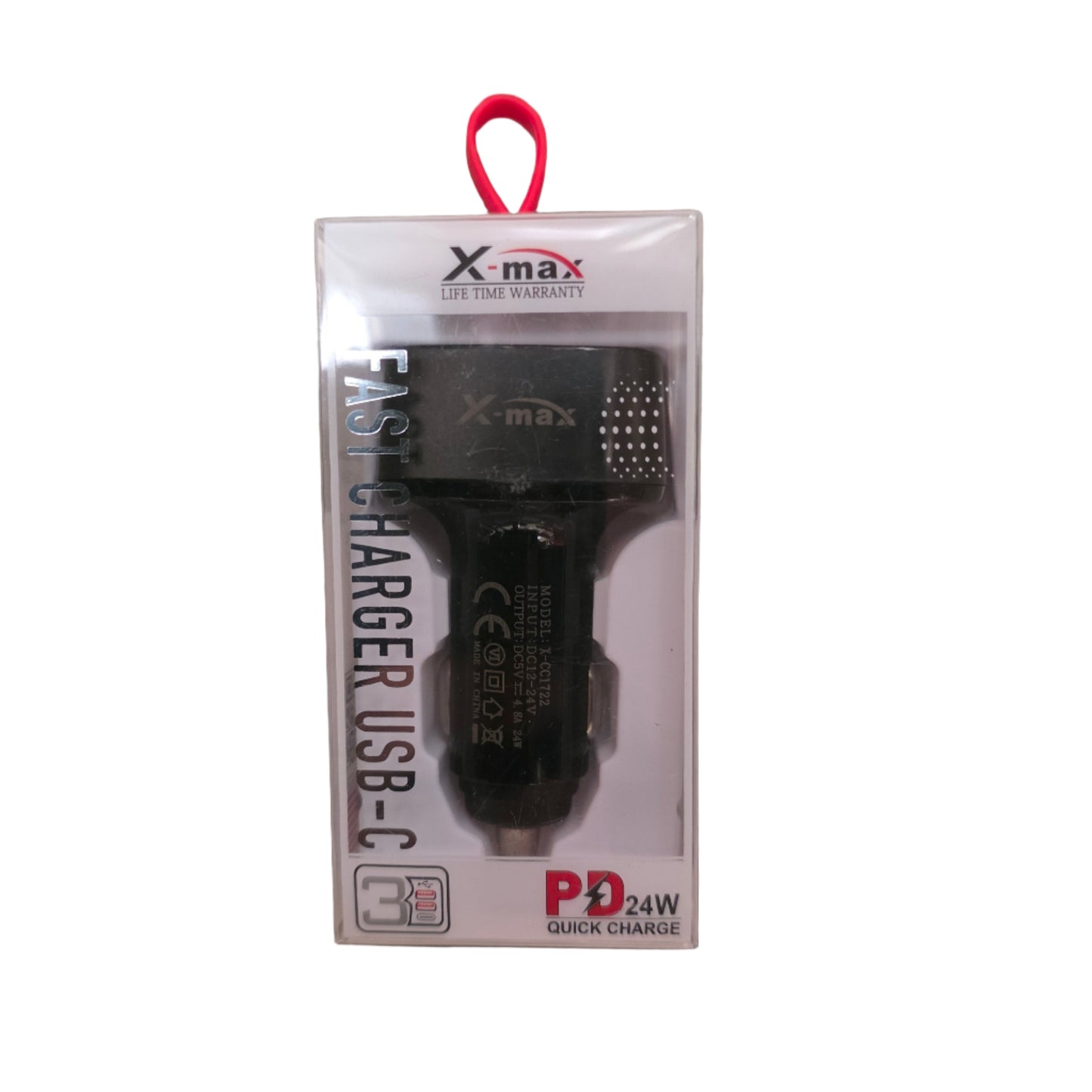ACCESSORIES ADAPTER 2 USB 1 TYPE-C BLK 24W PD 1CT