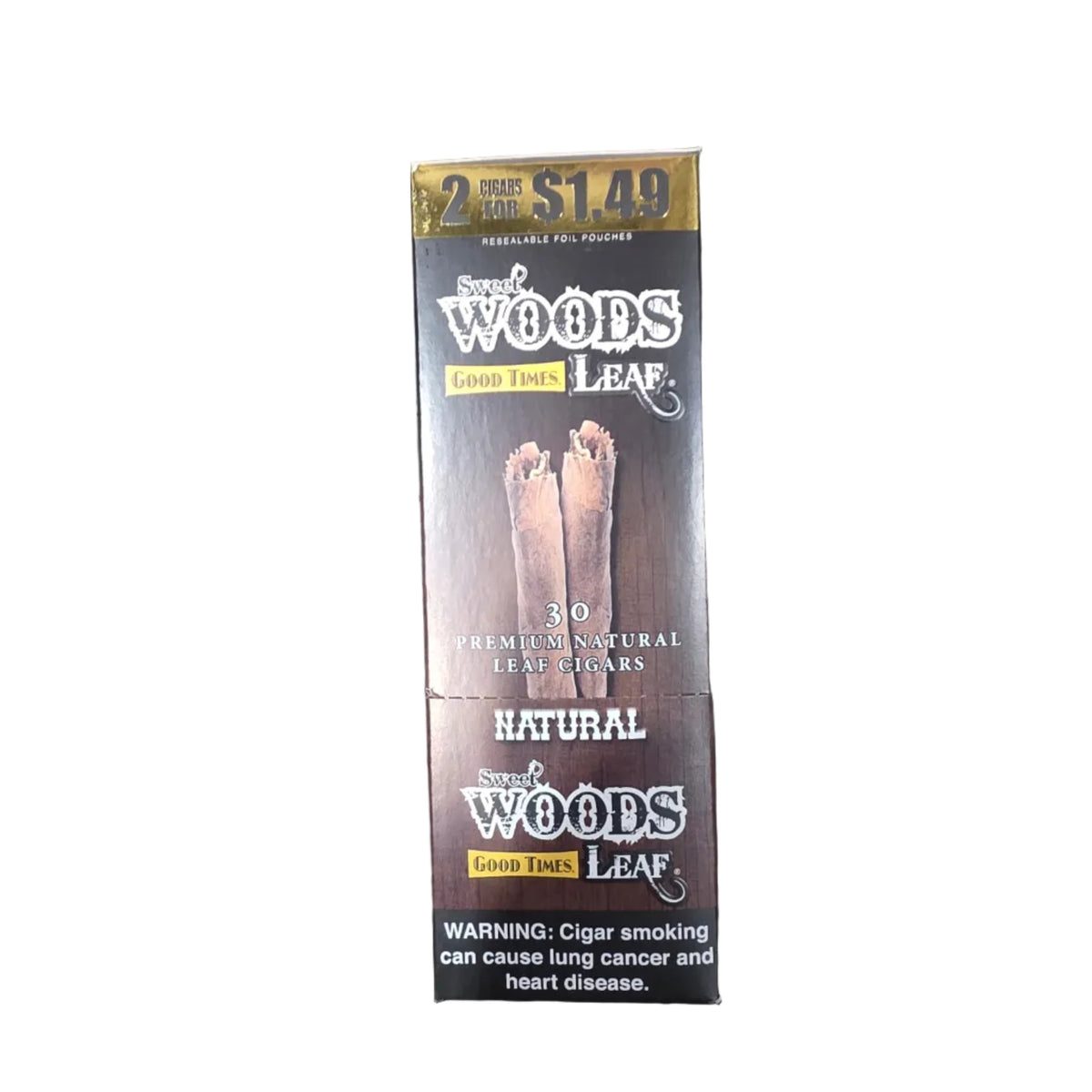 SWEET WOODS GOOD TIME LEAF CIGARS 2/$1.49 15/2PK