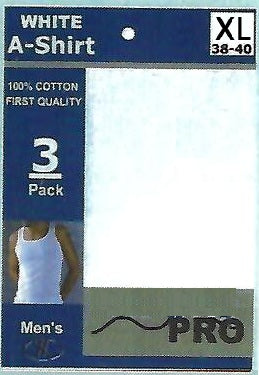 TANK TOP SHIRTS MULTI-COLOR (PREPACKAGED) 3CT 12PK